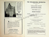 Ormandy, Eugene - Philadelphia Orchestra Program Lot 1932-1950