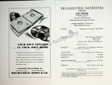 Ormandy, Eugene - Philadelphia Orchestra Program Lot 1932-1950