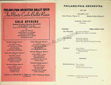 Ormandy, Eugene - Philadelphia Orchestra Program Lot 1932-1950