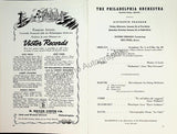 Ormandy, Eugene - Philadelphia Orchestra Program Lot 1932-1950