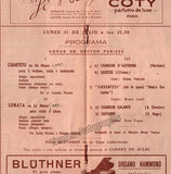 Panizza, Hector - Cigna, Gina - Pederzini, Gianna - Landi, Bruno - Locatelli, Roberto - Signed Concert Program 1939