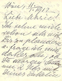 Paquier-Paumgartner, Rosa - Autograph Letter Signed 1912