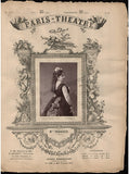 Paris-Theatre Magazine - Lot of 10 Magazines with Woodbury-type Photos 1874