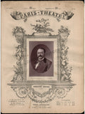 Paris-Theatre Magazine - Lot of 10 Magazines with Woodbury-type Photos 1874