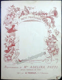 Patti, Adelina - Set of 2 Programs Paris 1881