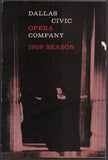 Performance Program Dallas Civic Opera 1959 - Callas in "Lucia di Lammermoor", "Il Barbiere" & "Medea"
