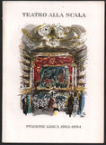 Performance Program "Don Carlo" Teatro La Scala 1952-1953