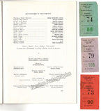 Performance Program "Fedora" at La Scala, 1955-56 + Tickets