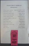 Performance Program "La Traviata" at Covent Garden 1958 with ticket stub