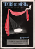 Performance Program "Lucia di Lamermoor" Teatro dell’ Opera 1952-1953