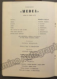 Performance Program "Medea" at Teatro Epidauros, Athens 1961 + Ticket Stub
