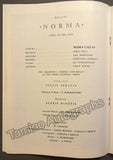 Performance Program "Norma" at Teatro Epidauros, Athens 1960