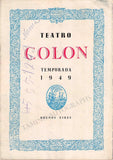 Performance Program "Norma" Teatro Colon 1949