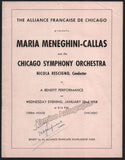 Performance Program Recital Alliance Francaise de Chicago 1958