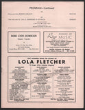 Performance Program Recital Alliance Francaise de Chicago 1958