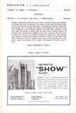 Performance Program Recital Masonic Auditorium Detroit 1958