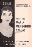 Performance Program Recital San Francisco 1958