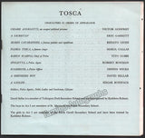 Performance Program "Tosca" Royal Opera House 1964