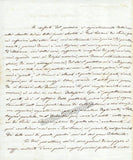 Petrali, Luigi - Autograph Letter Signed 1845