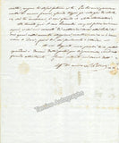 Petrali, Luigi - Autograph Letter Signed 1845