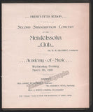 Philadelphia Symphony Society - Lot of 19 Unsigned Programs 1893-1901