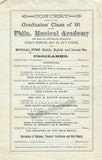 Philadelphia Symphony Society - Lot of 19 Unsigned Programs 1893-1901