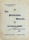 Philadelphia Symphony Society - Lot of 19 Unsigned Programs 1893-1901