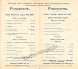 Philadelphia Symphony Society - Lot of 19 Unsigned Programs 1893-1901