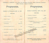 Philadelphia Symphony Society - Lot of 19 Unsigned Programs 1893-1901