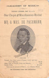 Philadelphia Symphony Society - Lot of 19 Unsigned Programs 1893-1901