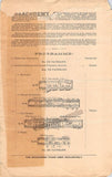 Philadelphia Symphony Society - Lot of 19 Unsigned Programs 1893-1901