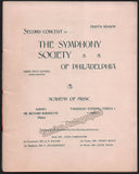 Philadelphia Symphony Society - Lot of 19 Unsigned Programs 1893-1901