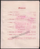 Philadelphia Symphony Society - Lot of 19 Unsigned Programs 1893-1901