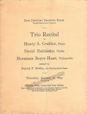 Philadelphia Symphony Society - Lot of 3 Programs 1896-1899