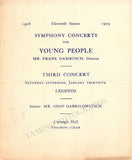 Pianist Playbill Lot - New York 1909-1926