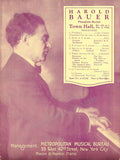 Pianist Playbill Lot - New York 1909-1926