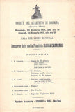 Pianist Program Lot - Bologna 1911-1915