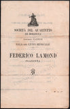 Pianist Program Lot - Bologna 1911-1915