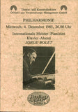 Pianist Program Lot of 7 1948-1985