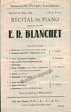 Pianists - Lot of 5 Programs 1924-1939