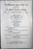 Pianists - Philharmonic Society of New York - Program Clips 1923