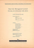 Piano Concert Programs - Lot of 15 German Programs 1935-1950