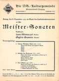 Piano Concert Programs - Lot of 15 German Programs 1935-1950