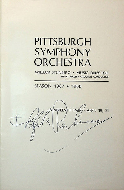 Perlman, Itzhak - Signed Program 1968