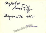 Pitz, Wilhelm - Pitz, Eva - Double Signed Photo 1965