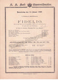 Imperial & Royal Court Opera, Vienna - 8 Playbill Lot 1894-1897