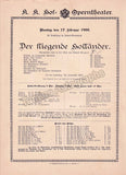 Imperial & Royal Court Opera, Vienna - 8 Playbill Lot 1894-1897