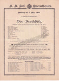 Imperial & Royal Court Opera, Vienna - 6 Playbill Lot 1900-1901