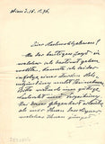 Pochwalski, Kasimir - 2 Autograph Letters Signed 1896