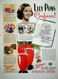 Pons, Lily - Lot of 5 Vintage Ads 1940-1950